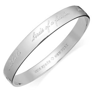 Kate Spade Best Friend Silver Idiom Bangle
